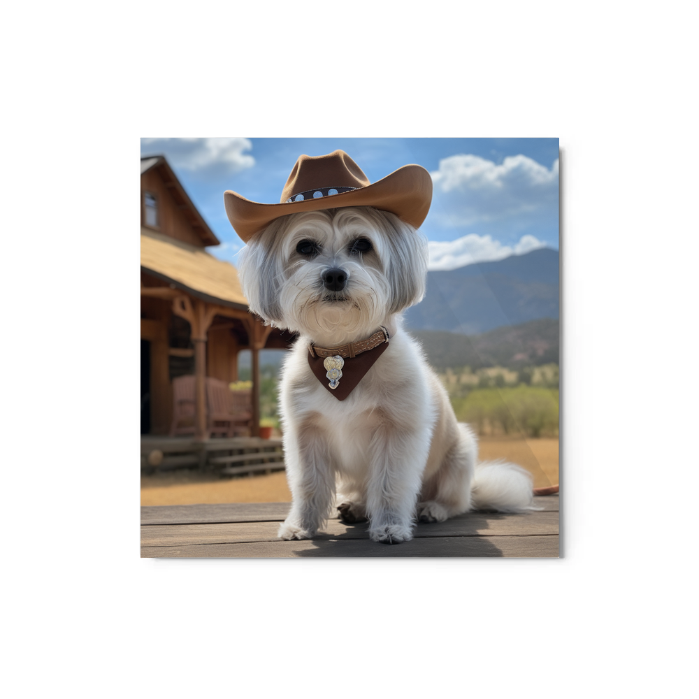 PugMug Custom Leo Metal Print