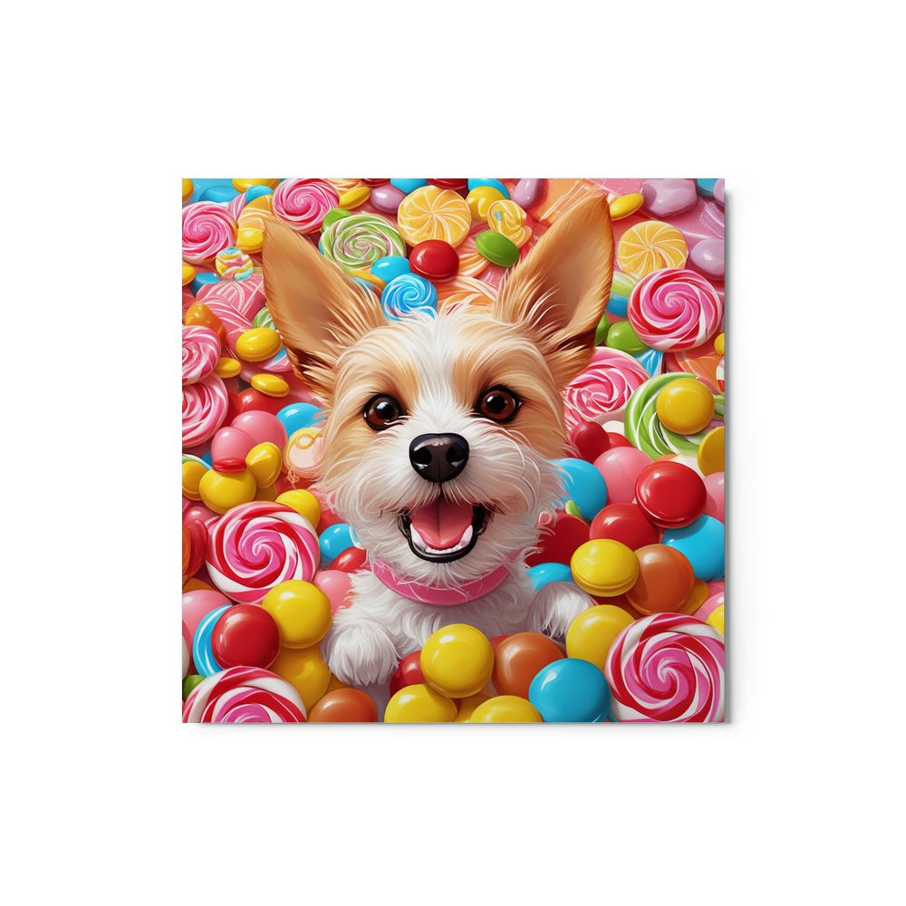 PugMug Custom Luna Metal Print