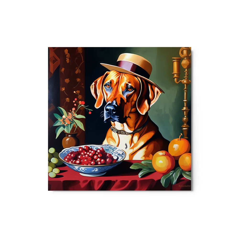 PugMug Custom Rhodesian Ridgeback Metal Print