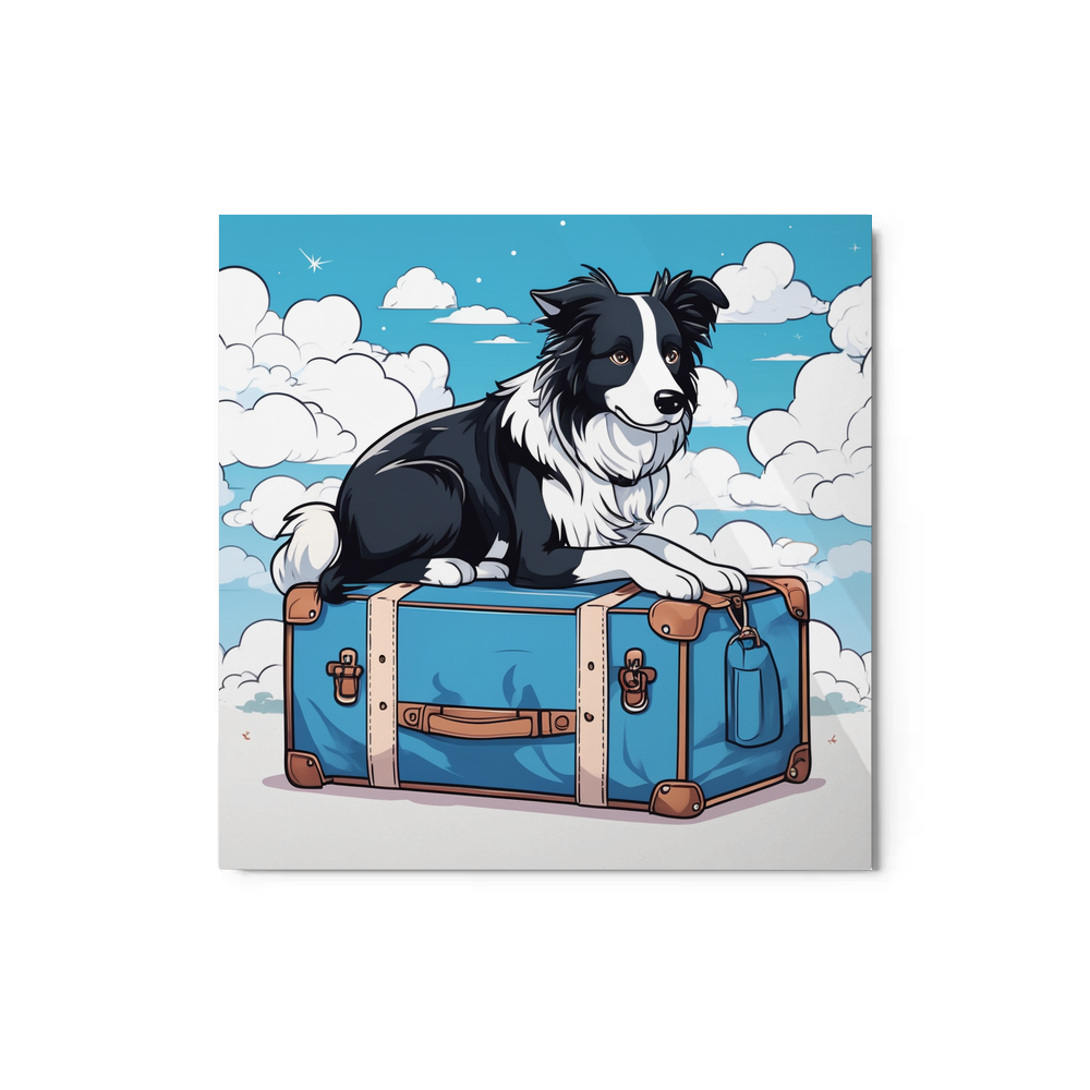 PugMug Custom Border Collie Metal Print