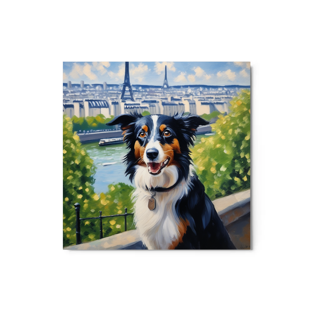 PugMug Custom Border Collie Metal Print
