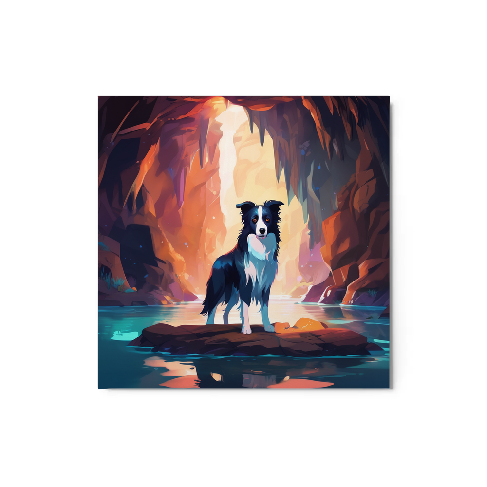 PugMug Custom Border Collie Metal Print