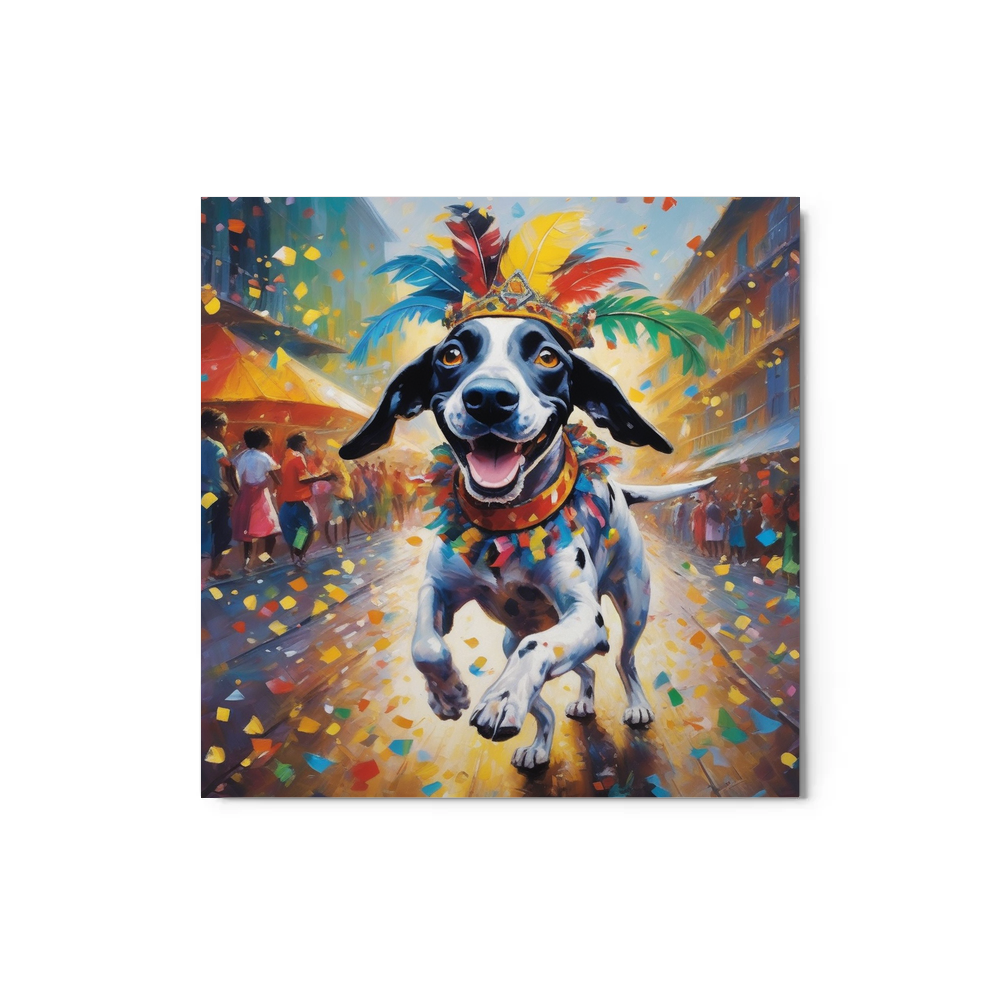 PugMug Custom Pointer Dog Metal Print