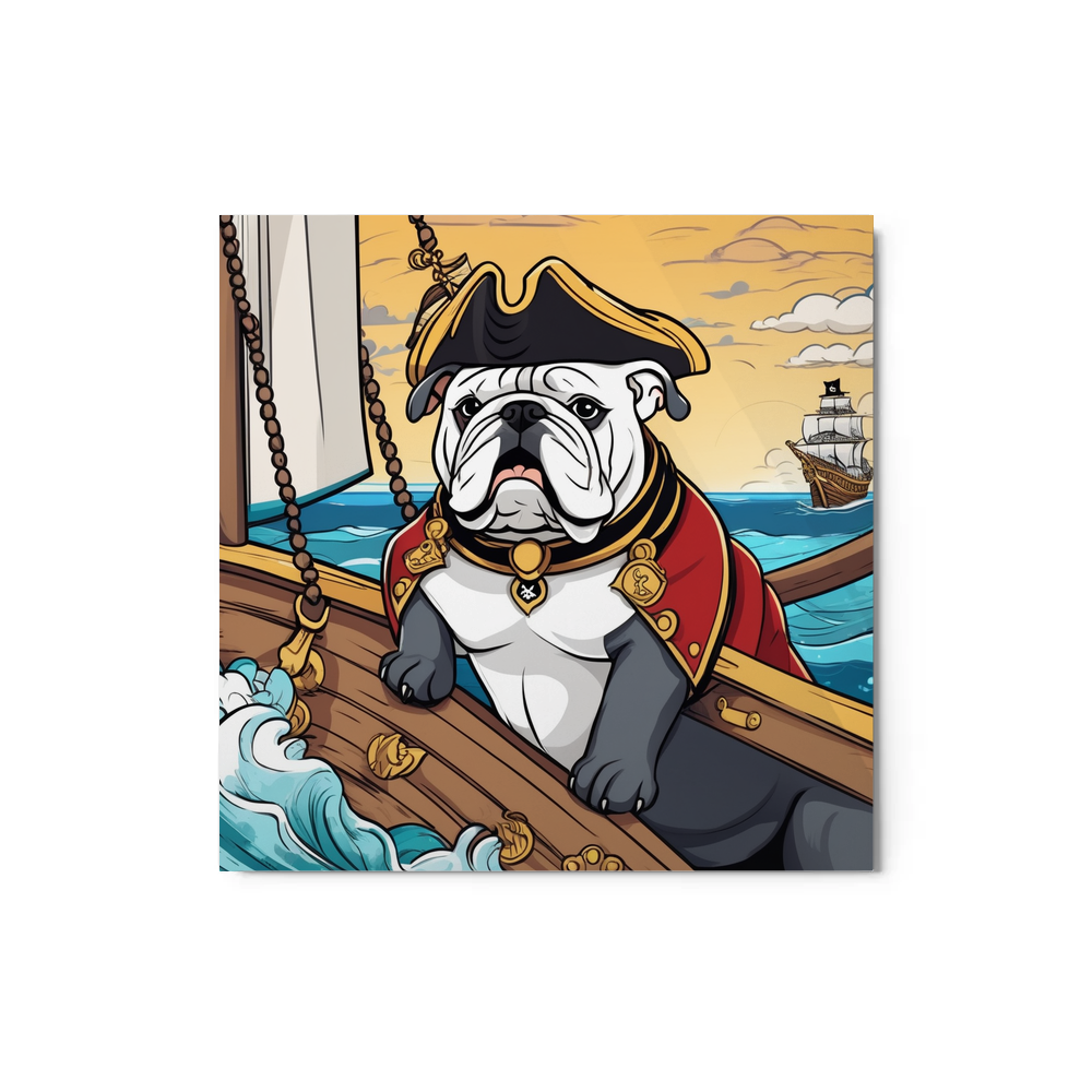 PugMug Custom Bulldog Metal Print