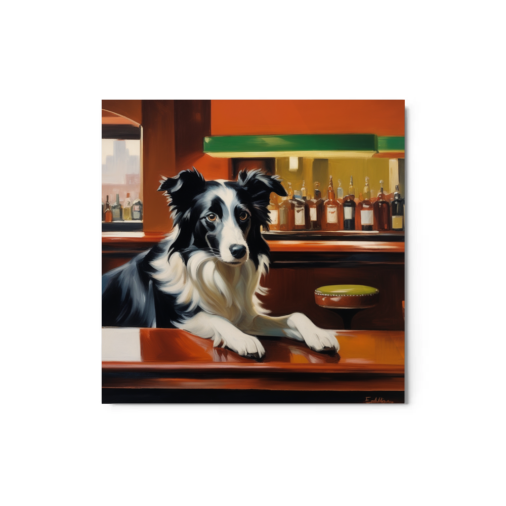 PugMug Custom Border Collie Metal Print