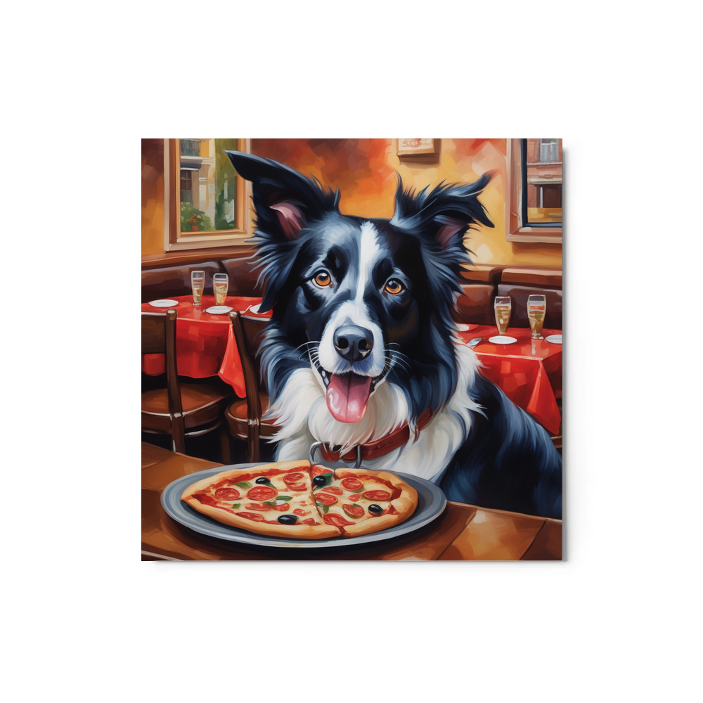 PugMug Custom Border Collie Metal Print