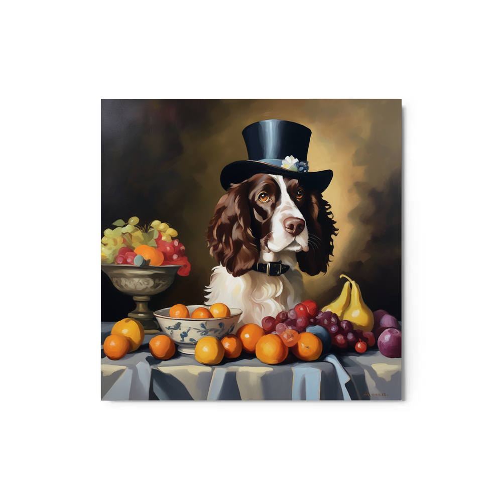 PugMug Custom English Springer Spaniel Metal Print