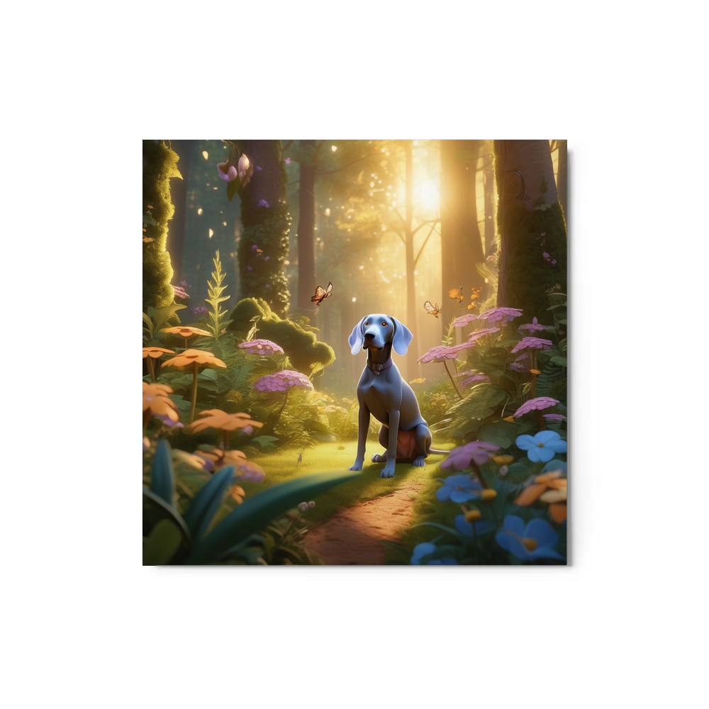 PugMug Custom Weimaraner Metal Print