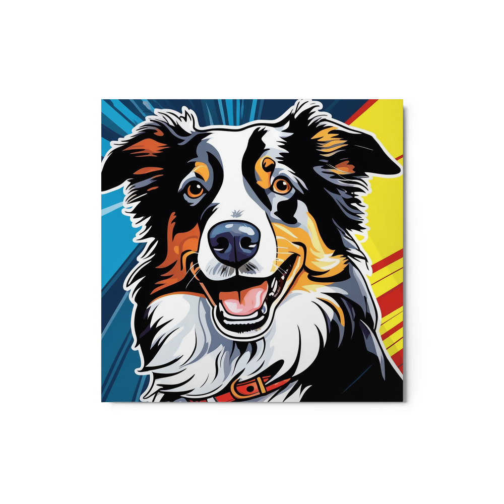 PugMug Custom Border Collie Metal Print