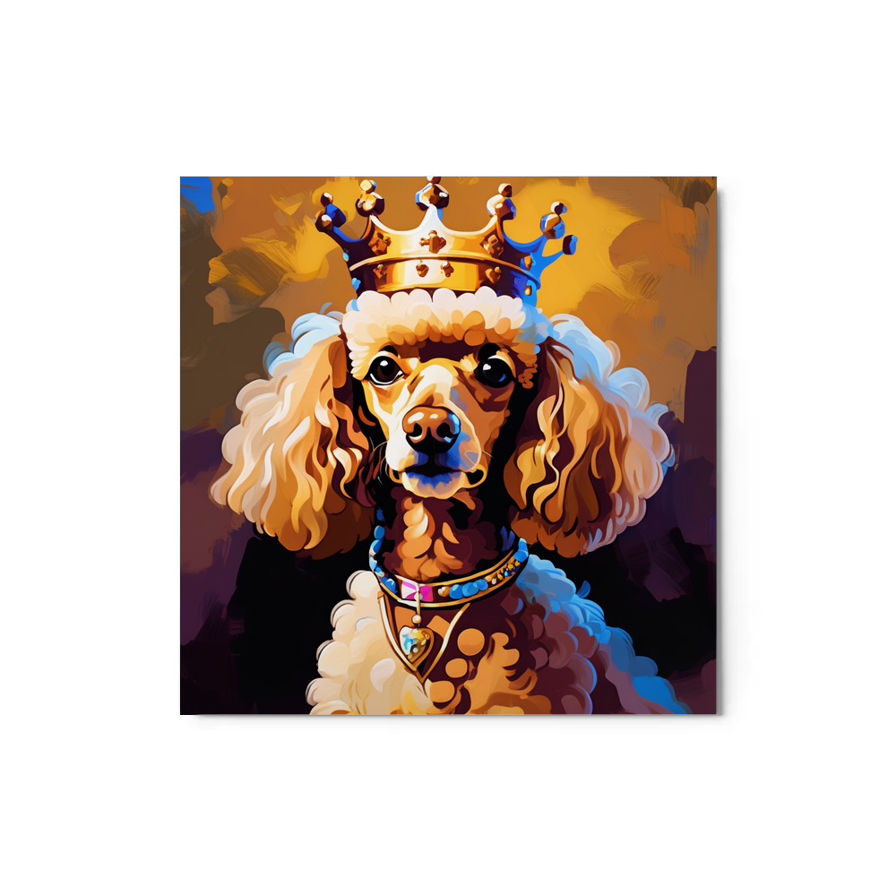 PugMug Custom Tan Poodle Metal Print