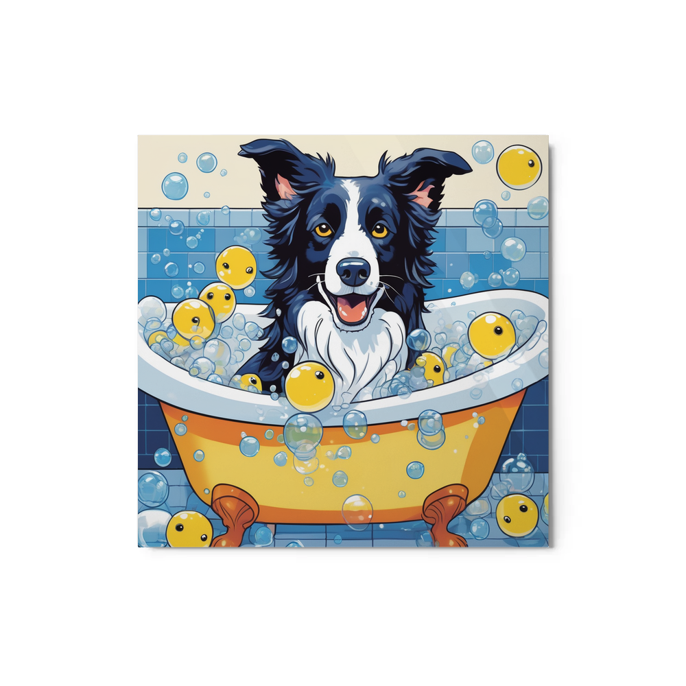 PugMug Custom Border Collie Metal Print