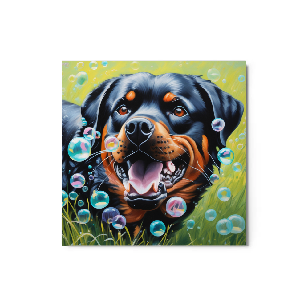 PugMug Custom Rottweiler Metal Print