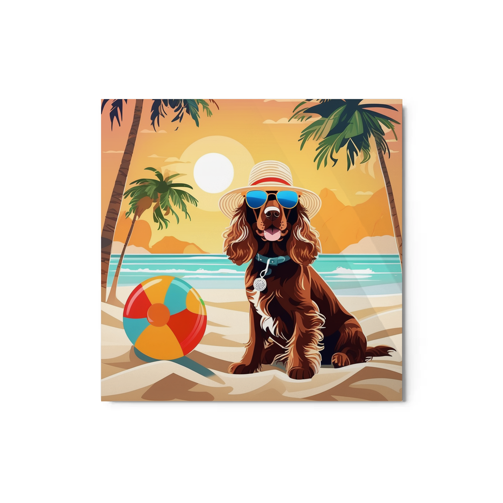 PugMug Custom English Cocker Spaniel Metal Print