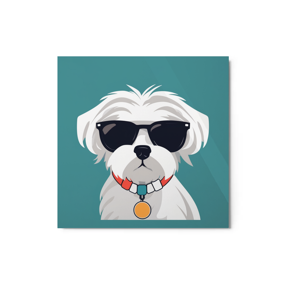 PugMug Custom Maltese Dog Metal Print