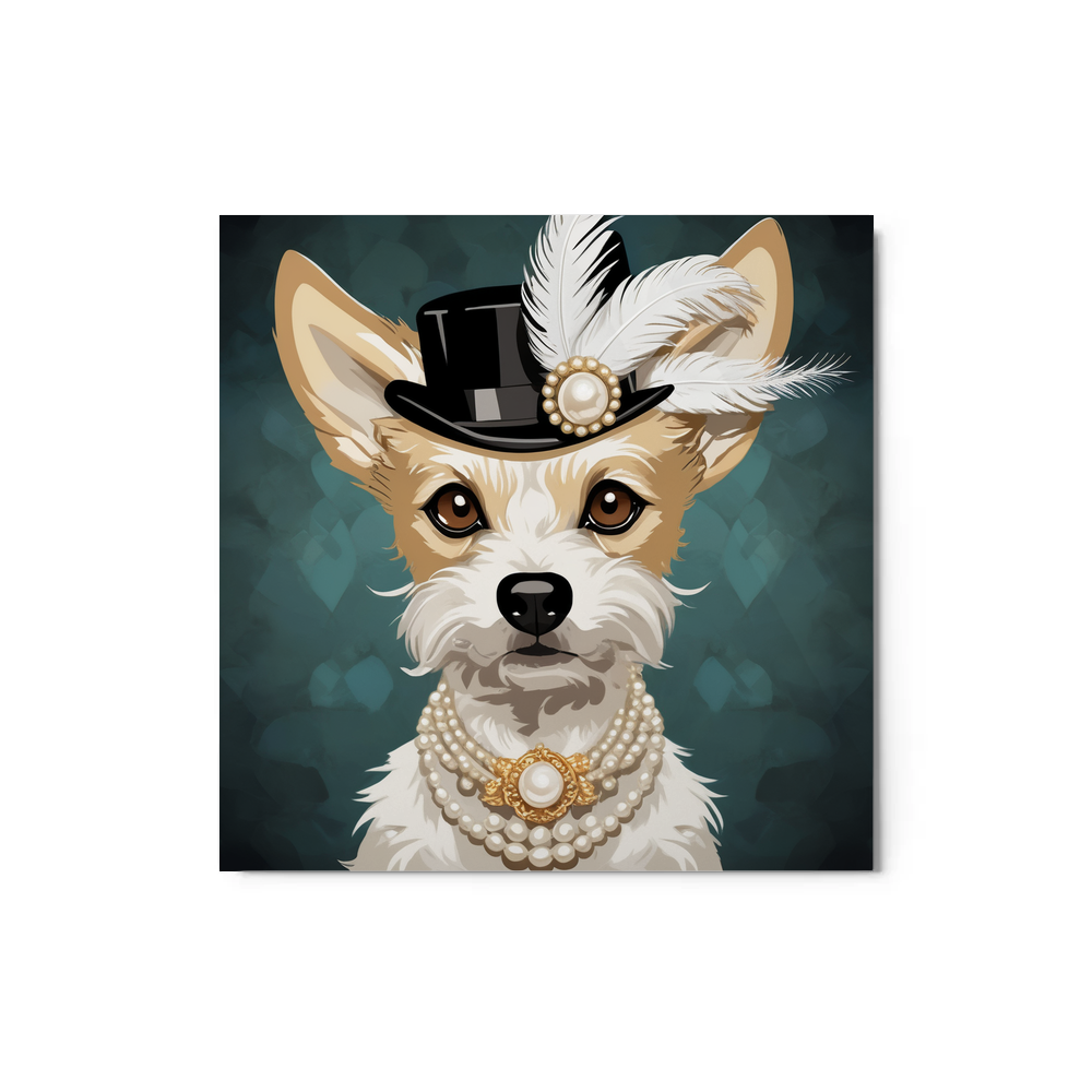 PugMug Custom Luna Metal Print