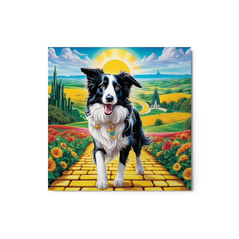 PugMug Custom Border Collie Metal Print