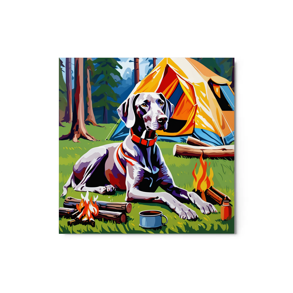 PugMug Custom Weimaraner Metal Print