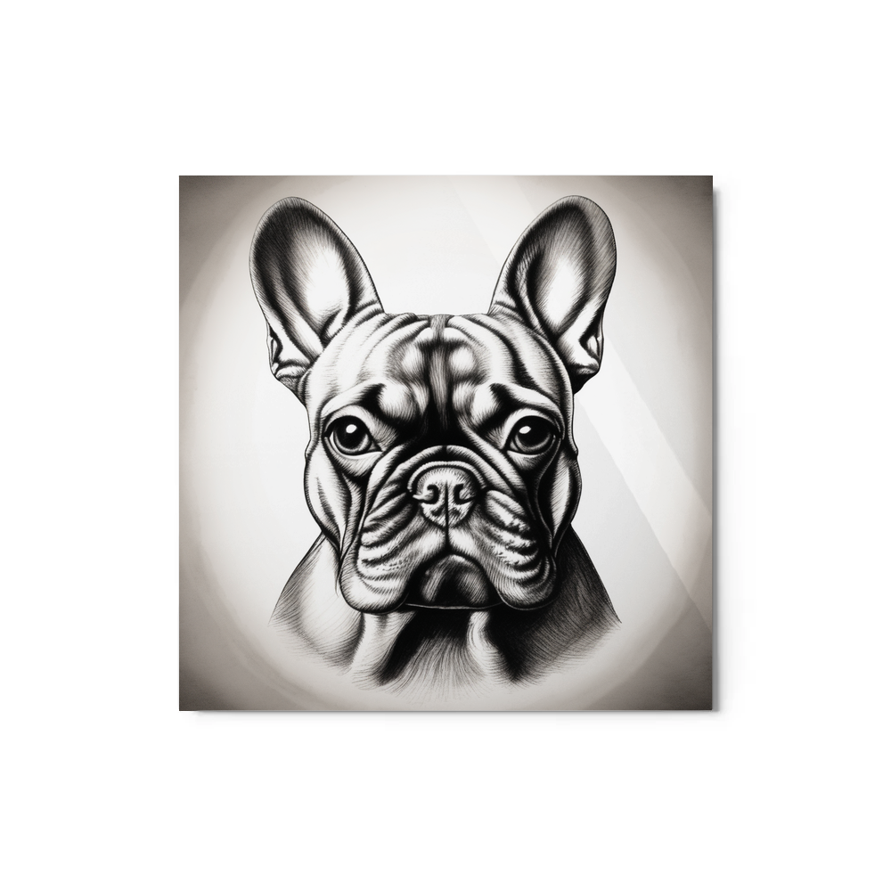 PugMug Custom Tan French Bulldog Metal Print