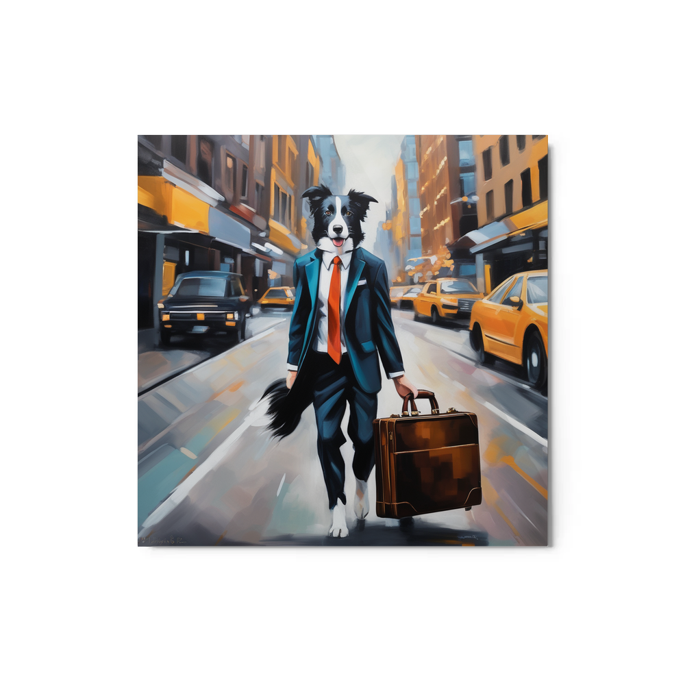 PugMug Custom Border Collie Metal Print