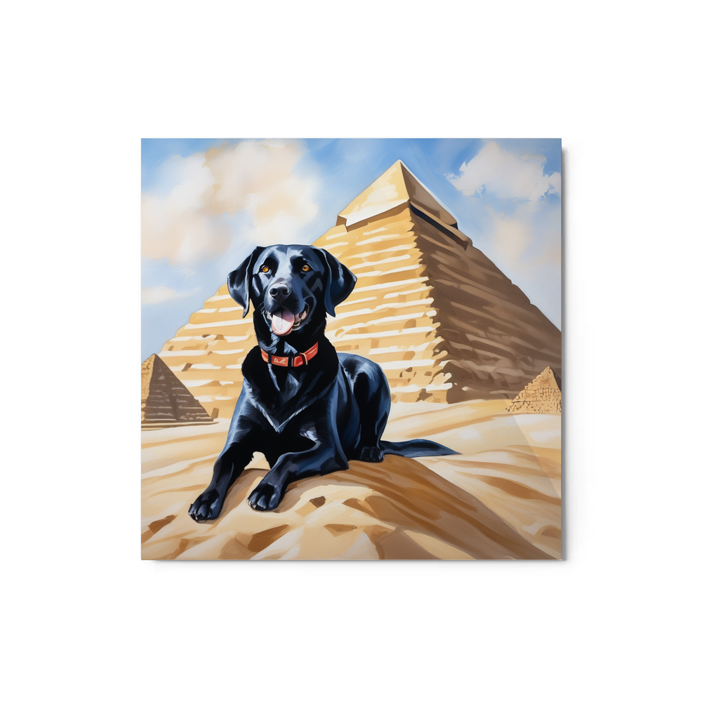 PugMug Custom Black Labrador Retriever Metal Print