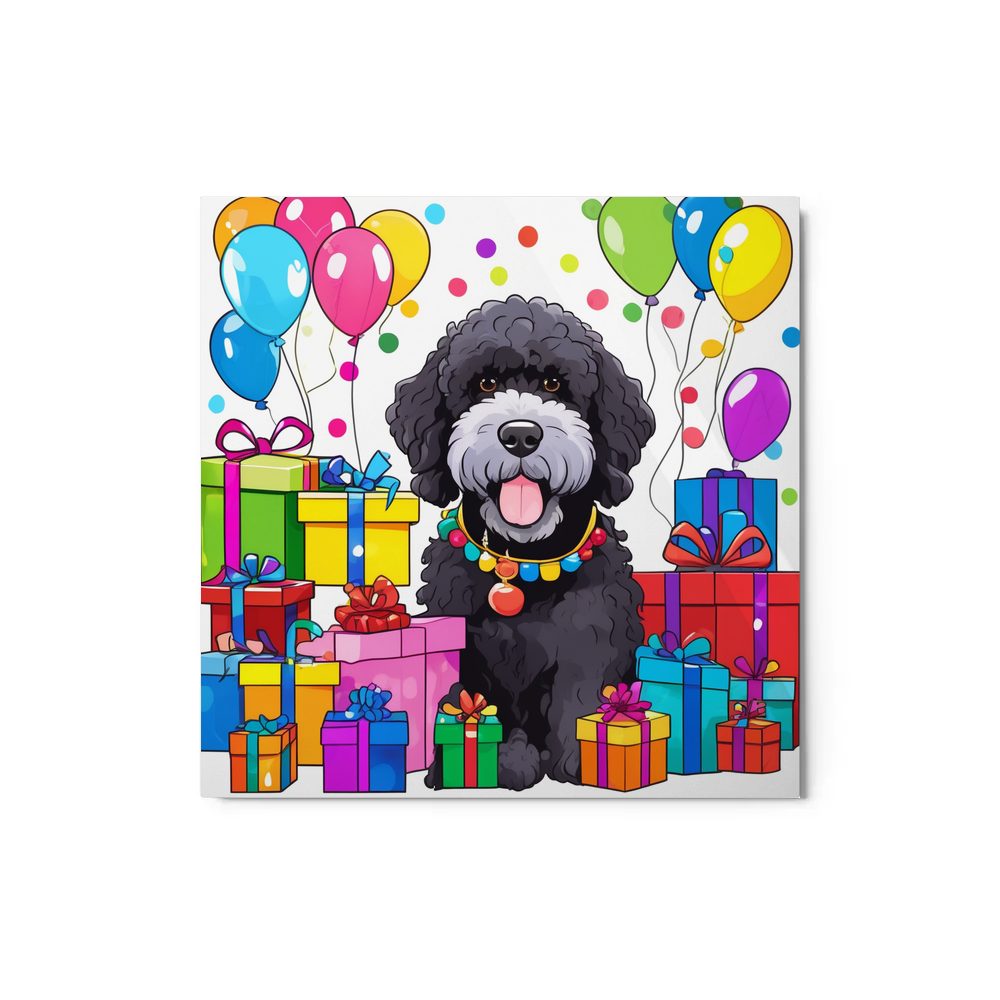 PugMug Custom Portuguese Water Dog Metal Print