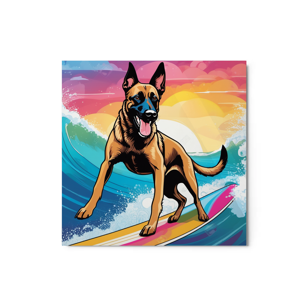 PugMug Custom Belgian Malinois Metal Print