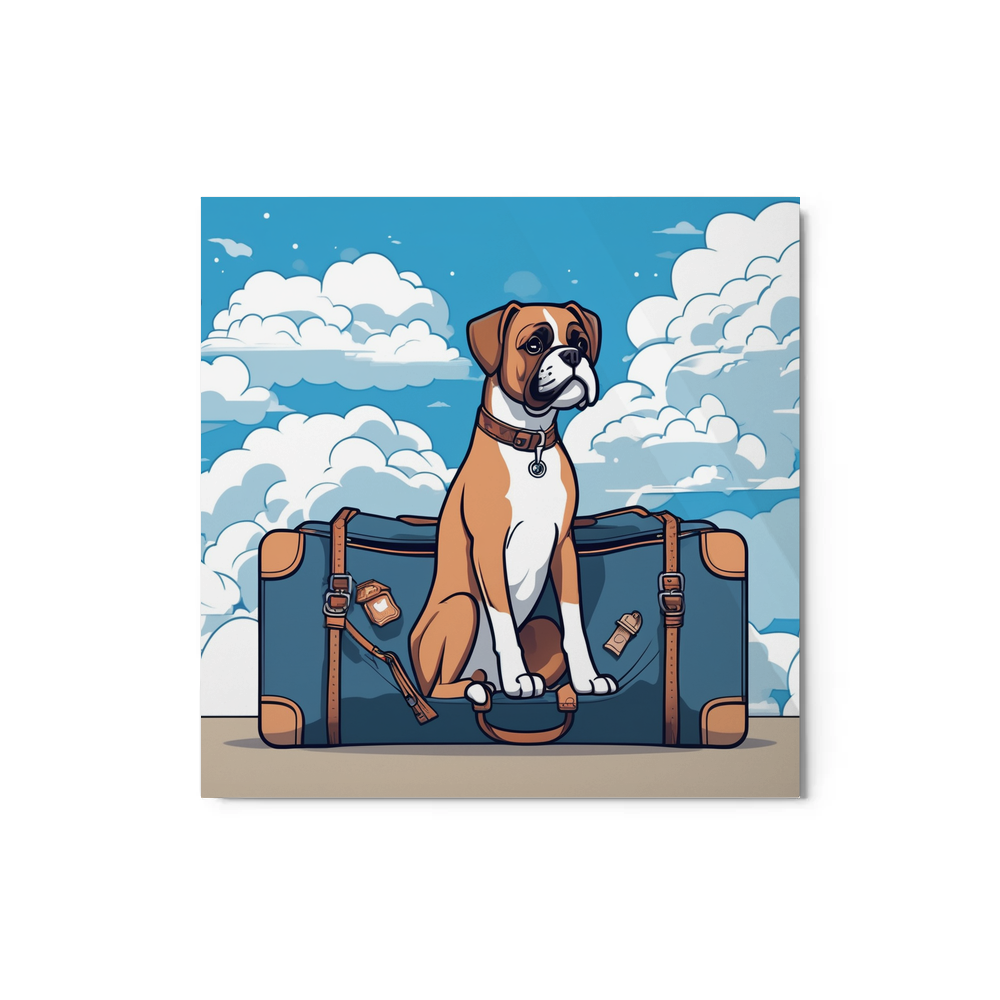 PugMug Custom Boxer Dog Metal Print