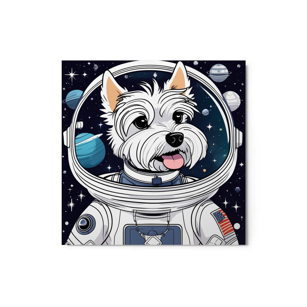 PugMug Custom West Highland White Terrier Metal Print