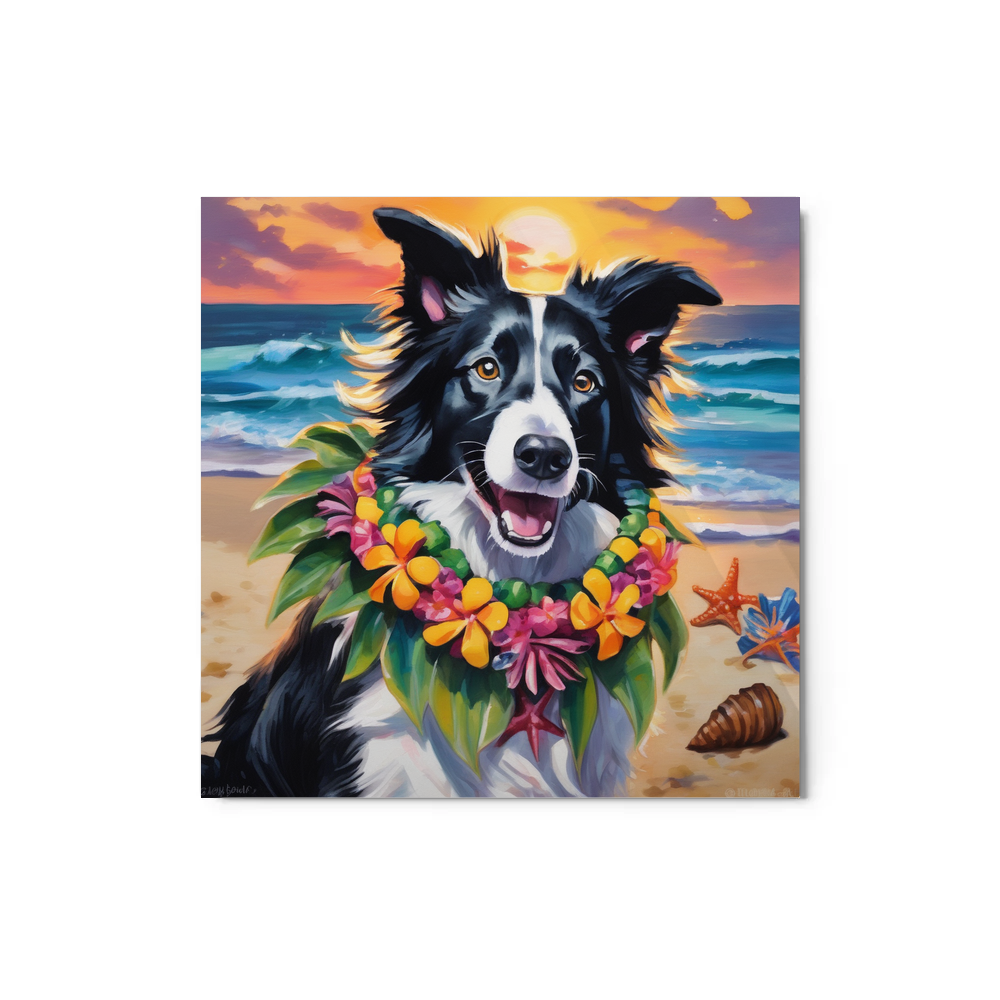 PugMug Custom Border Collie Metal Print