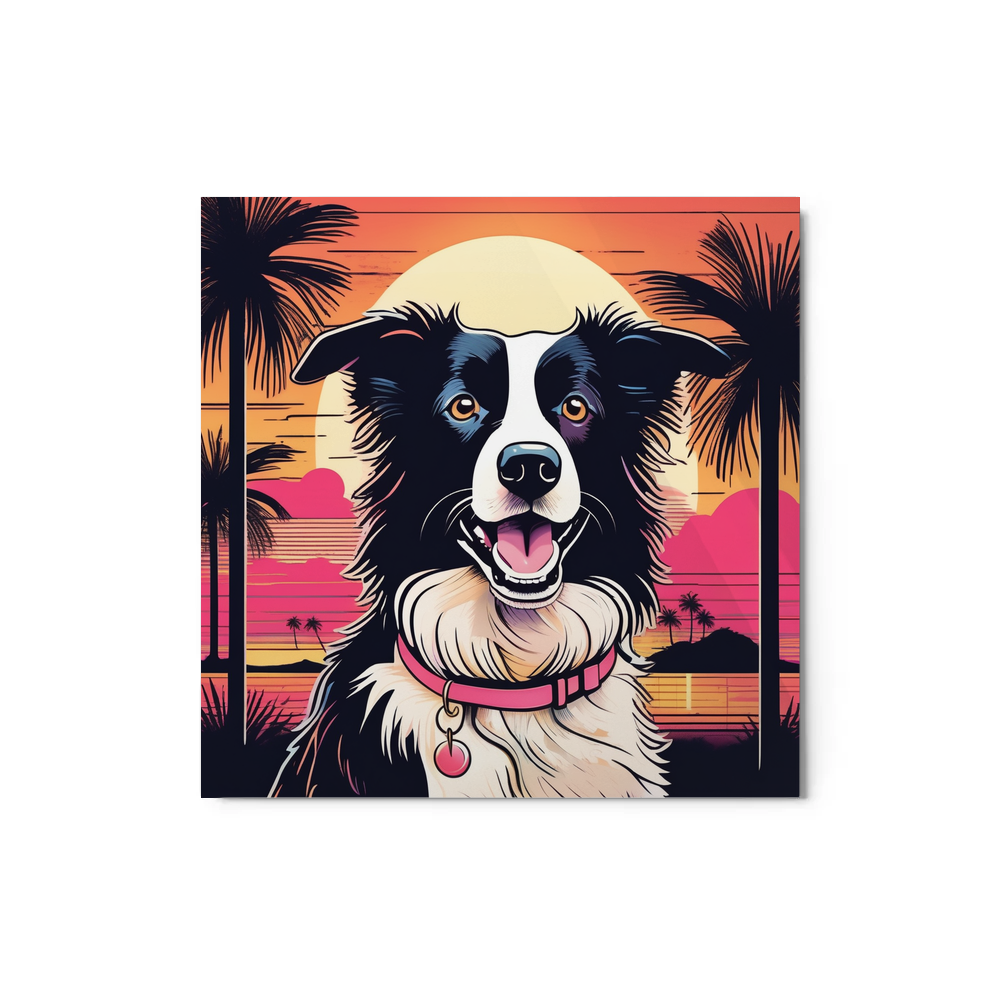 PugMug Custom Border Collie Metal Print