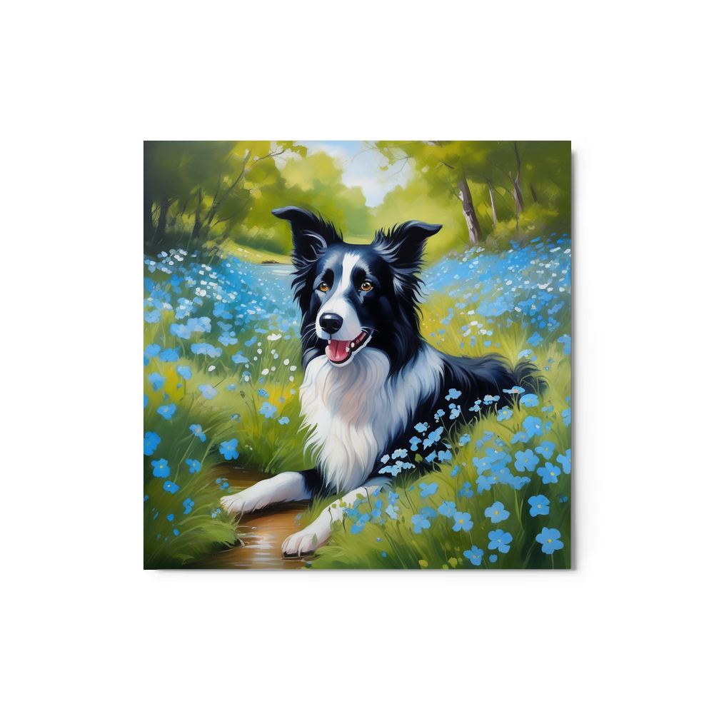 PugMug Custom Border Collie Metal Print