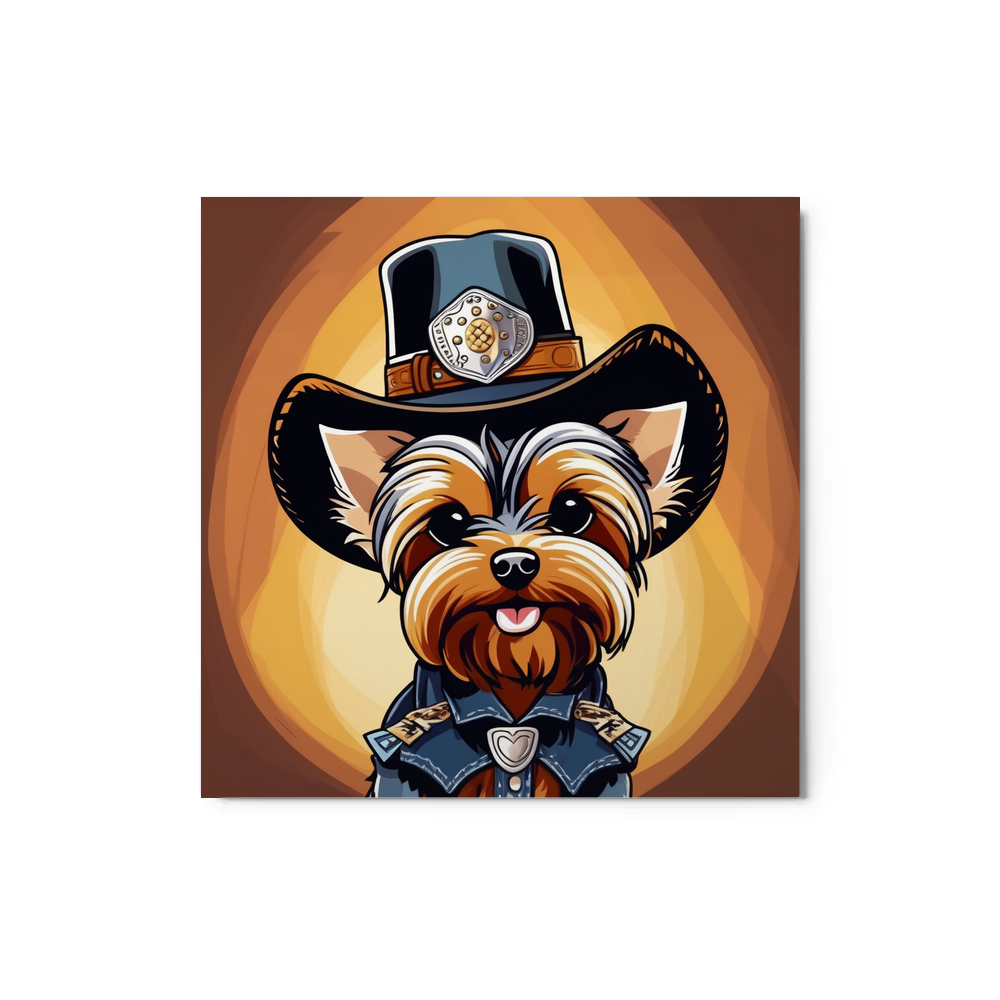 PugMug Custom Yorkshire Terrier Metal Print
