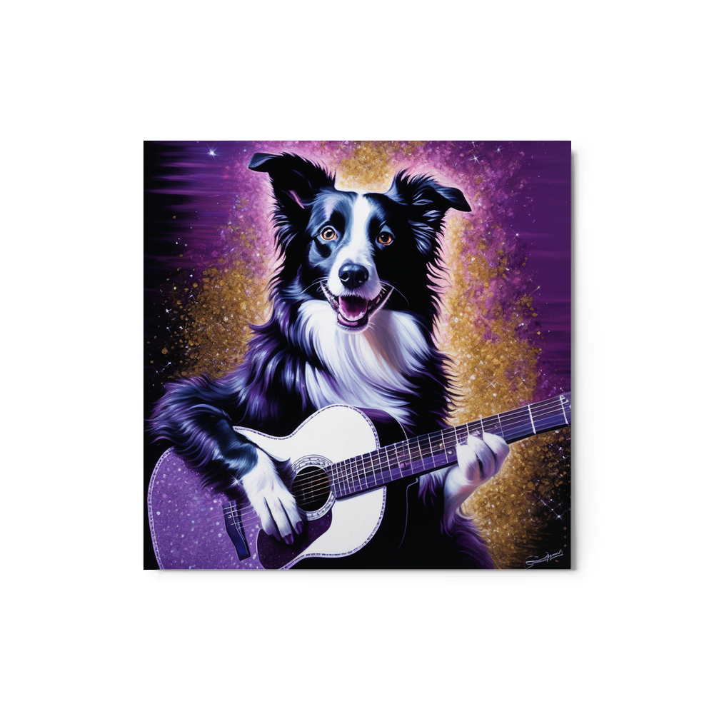 PugMug Custom Border Collie Metal Print
