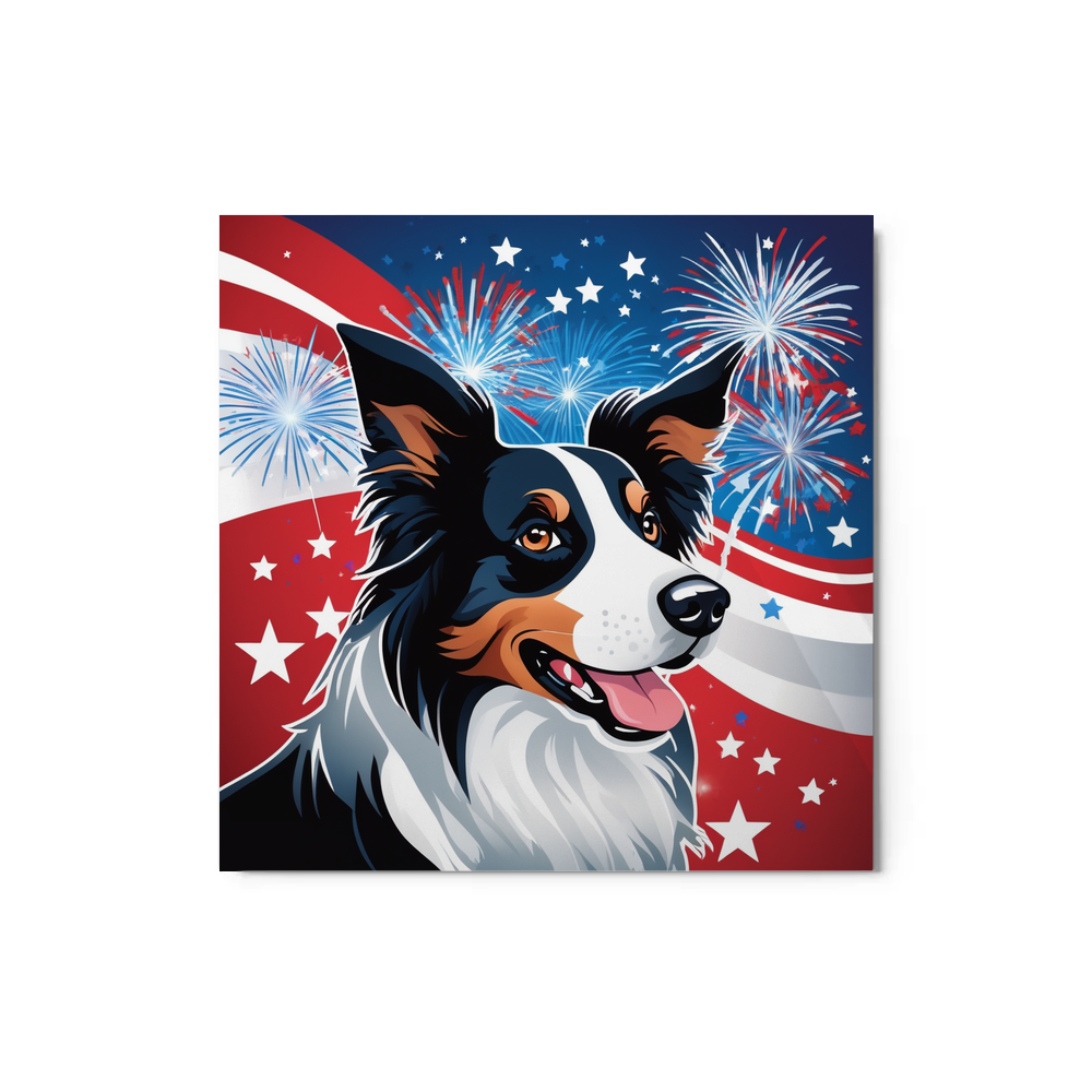 PugMug Custom Border Collie Metal Print