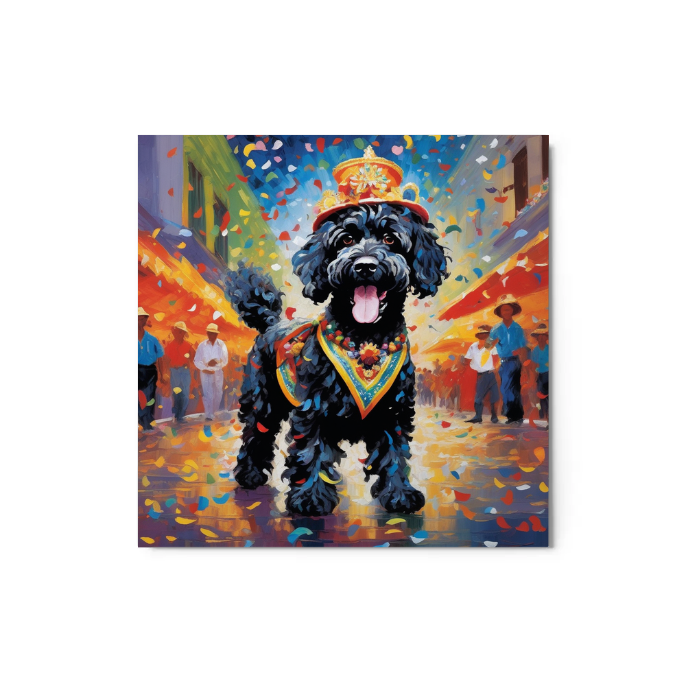 PugMug Custom Portuguese Water Dog Metal Print