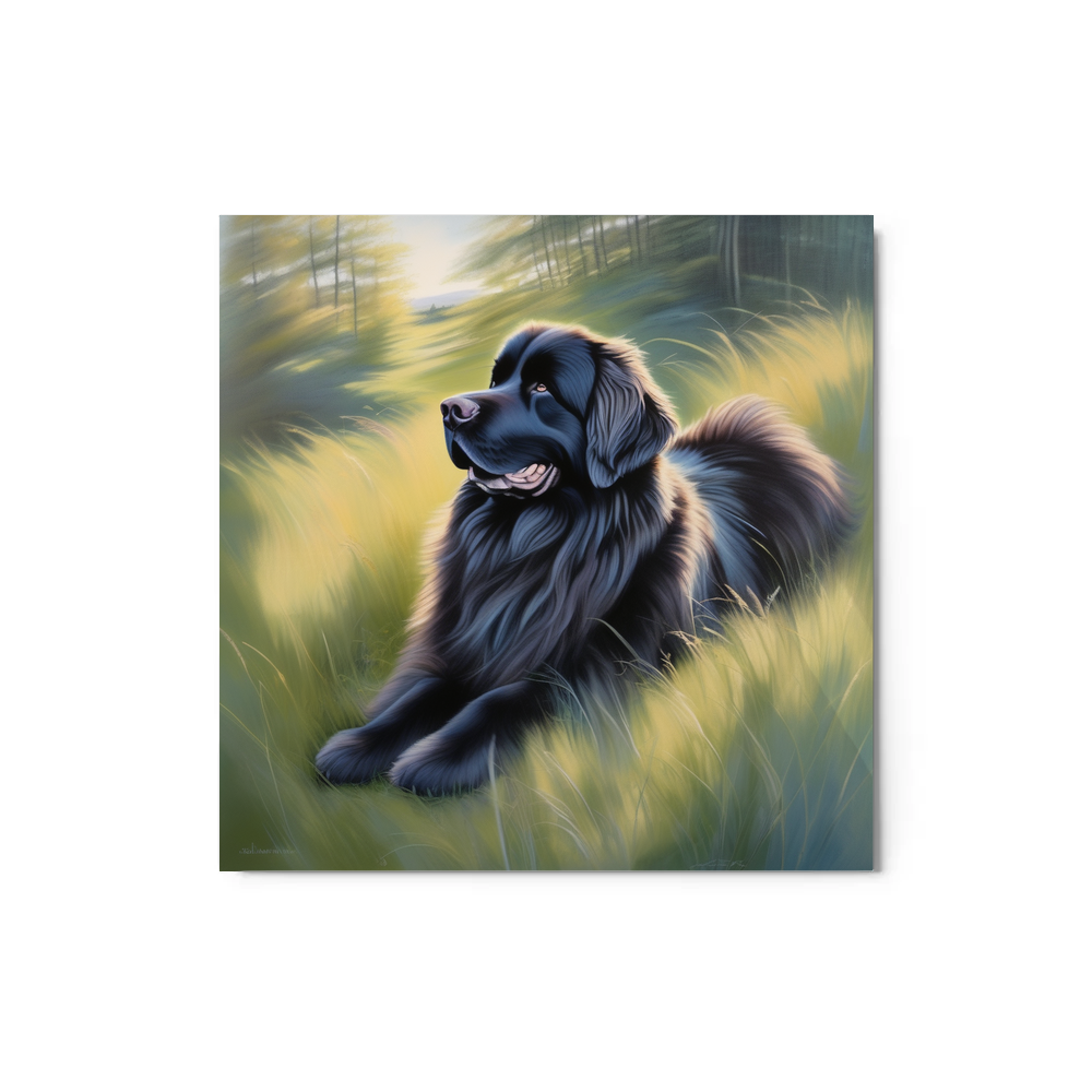 PugMug Custom Newfoundland Metal Print
