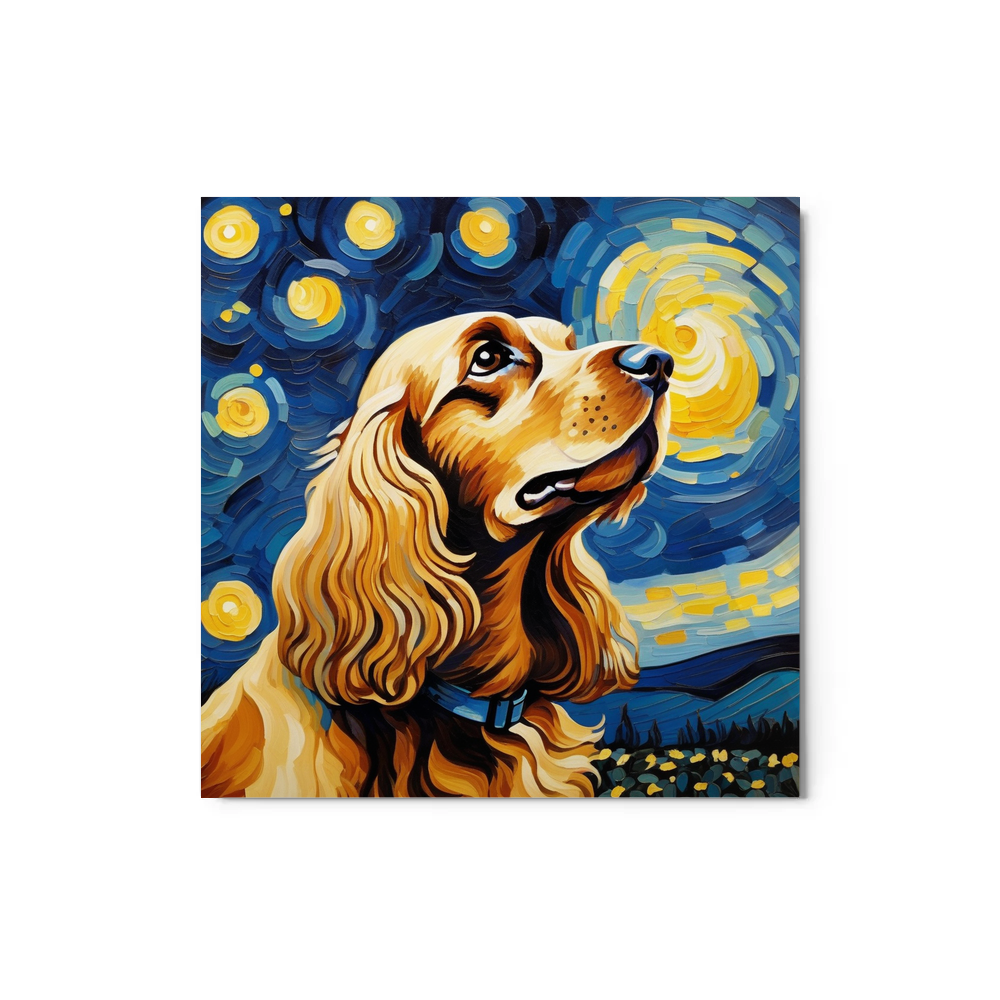 PugMug Custom English Cocker Spaniel Metal Print