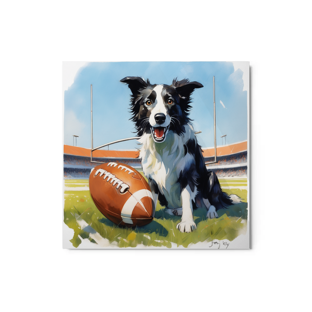 PugMug Custom Border Collie Metal Print
