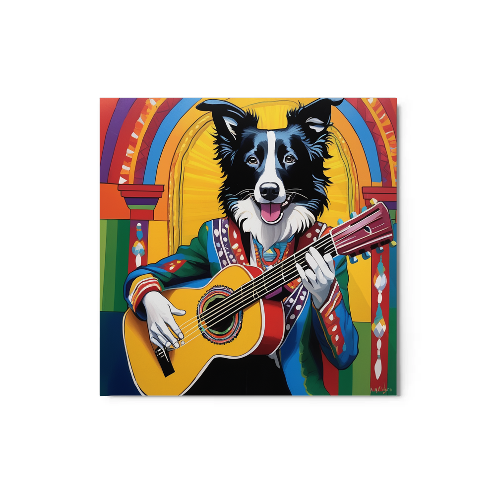 PugMug Custom Border Collie Metal Print