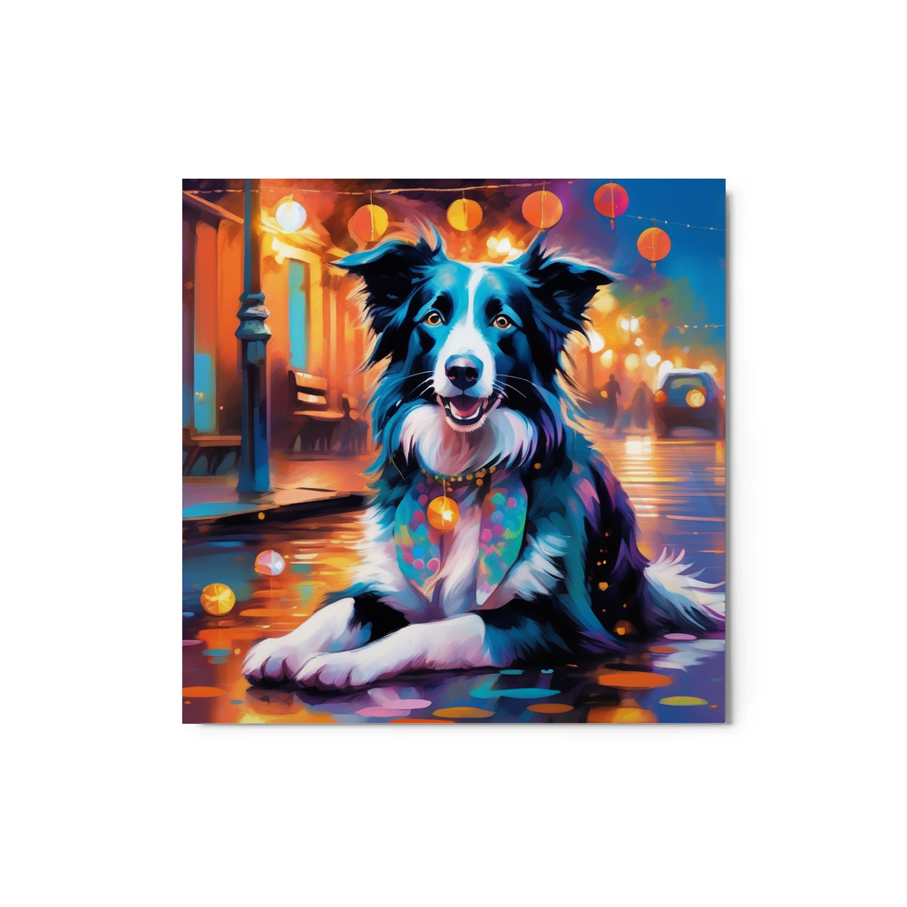 PugMug Custom Border Collie Metal Print