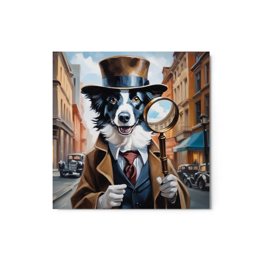 PugMug Custom Border Collie Metal Print