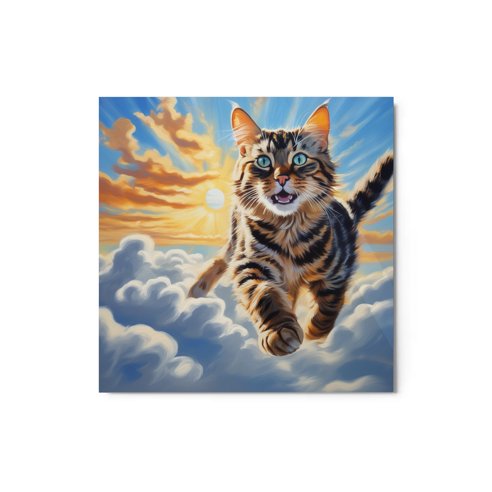 PugMug Custom Tabby Companion Cat Metal Print