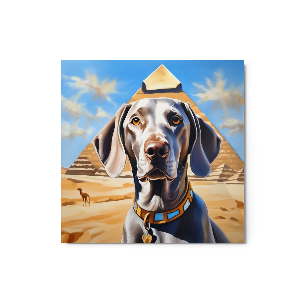 PugMug Custom Weimaraner Metal Print