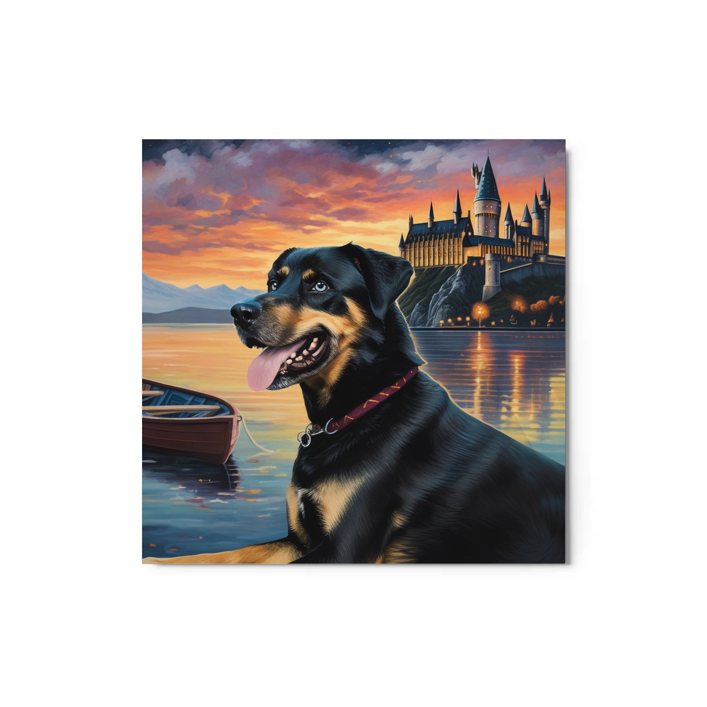 PugMug Custom Blue Metal Print