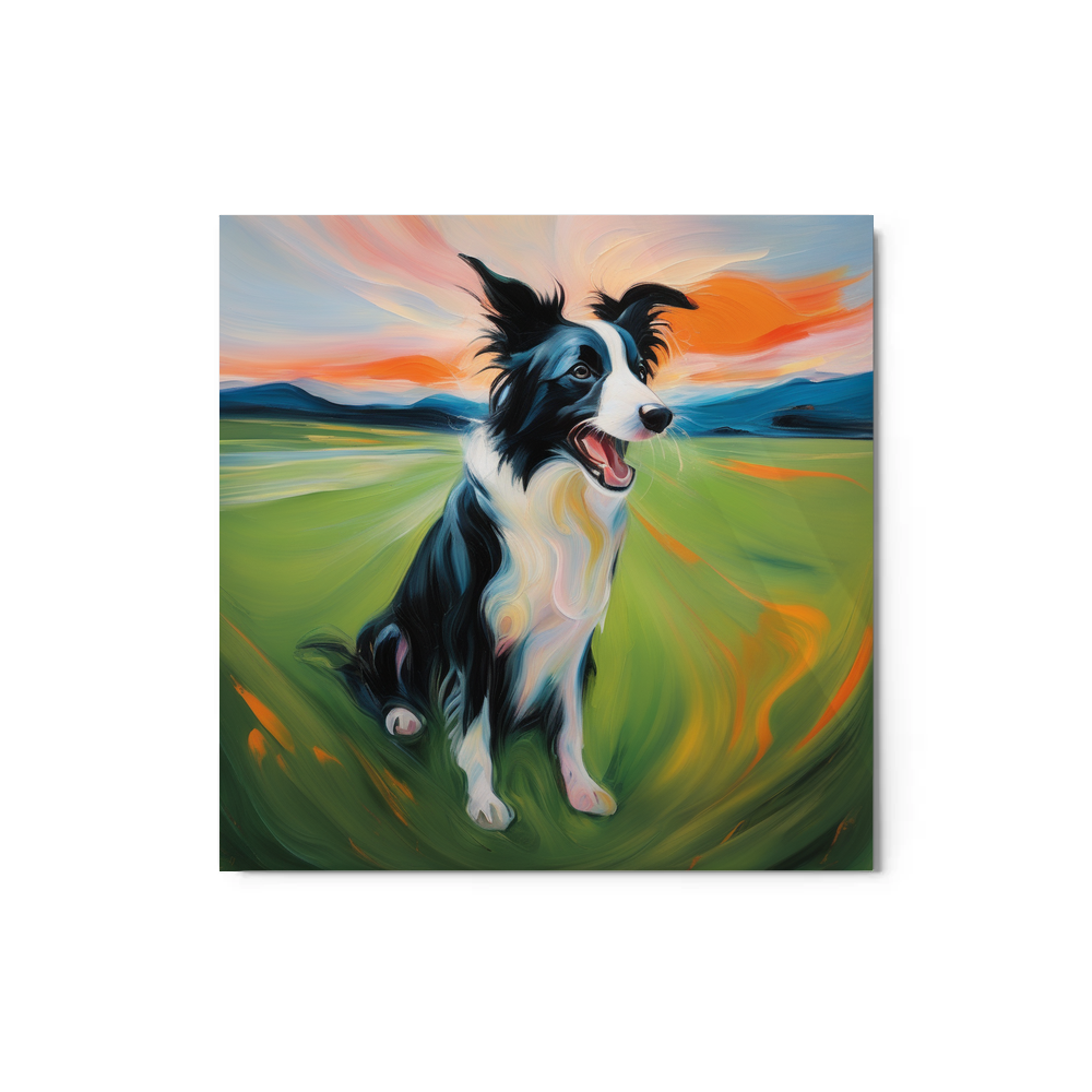 PugMug Custom Border Collie Metal Print