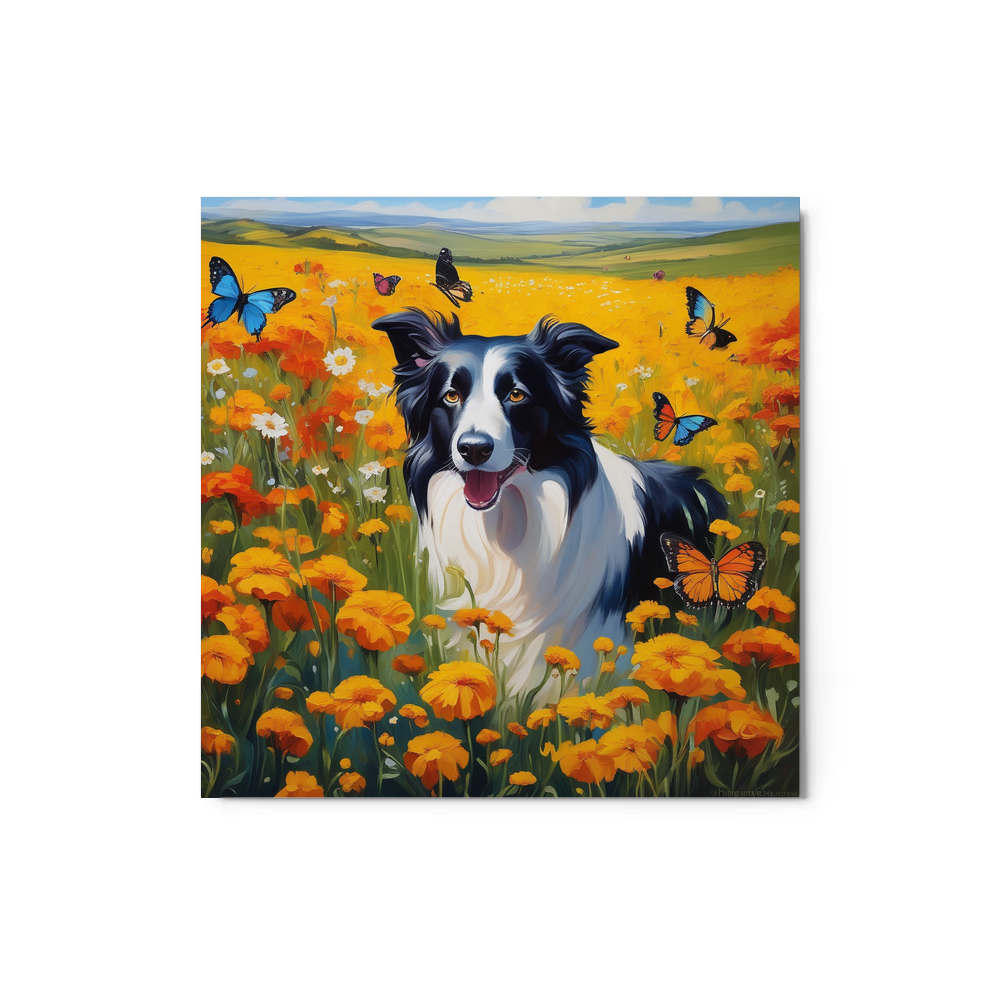 PugMug Custom Border Collie Metal Print