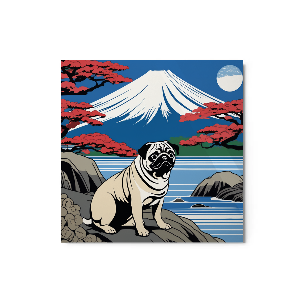 PugMug Custom Pug Metal Print