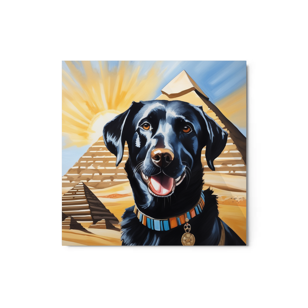PugMug Custom Black Labrador Retriever Metal Print