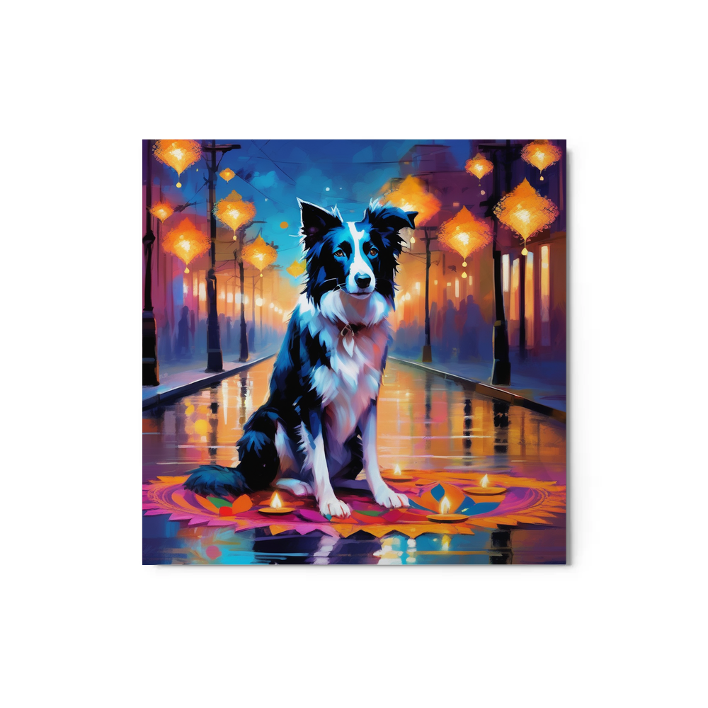 PugMug Custom Border Collie Metal Print
