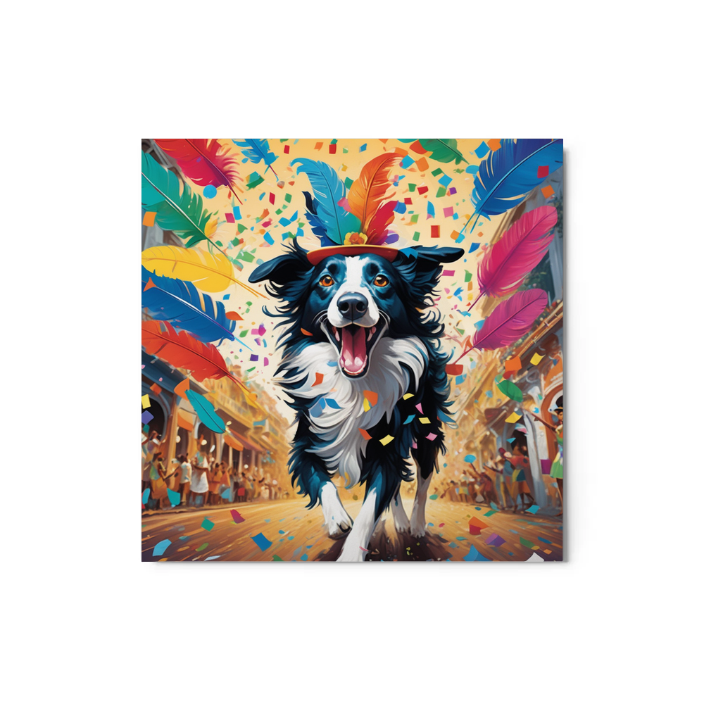 PugMug Custom Border Collie Metal Print